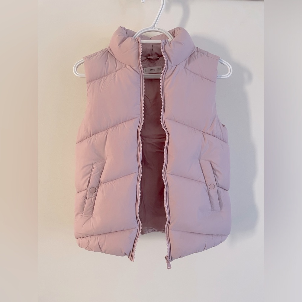 Mango Kids Pink Puffer Vest
